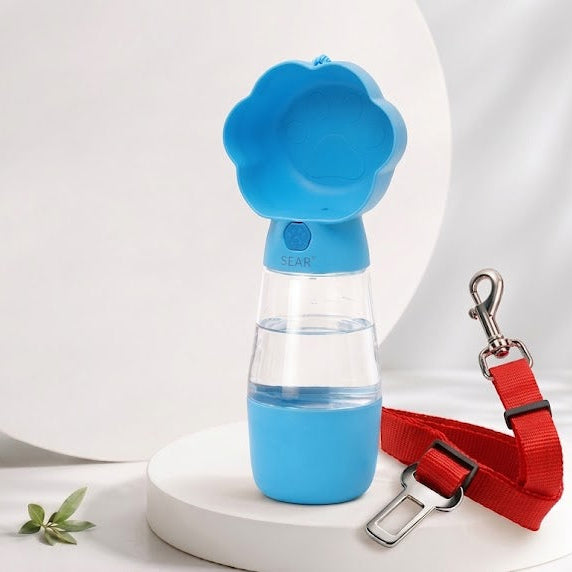 Paw'sBro's Essentials Combo - car seat belt and portable water bottle